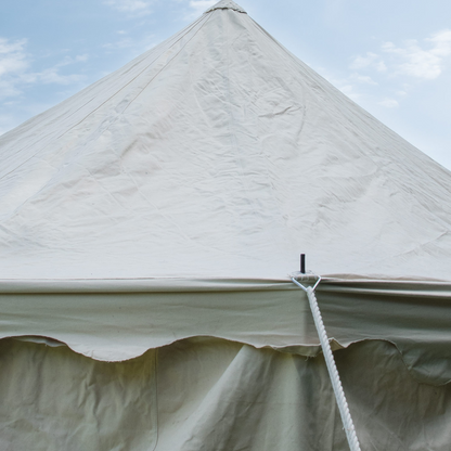 Ritterzelt Burgund, 5 x 8 m, 425 gsm, naturfarben, Mittelalterzelt