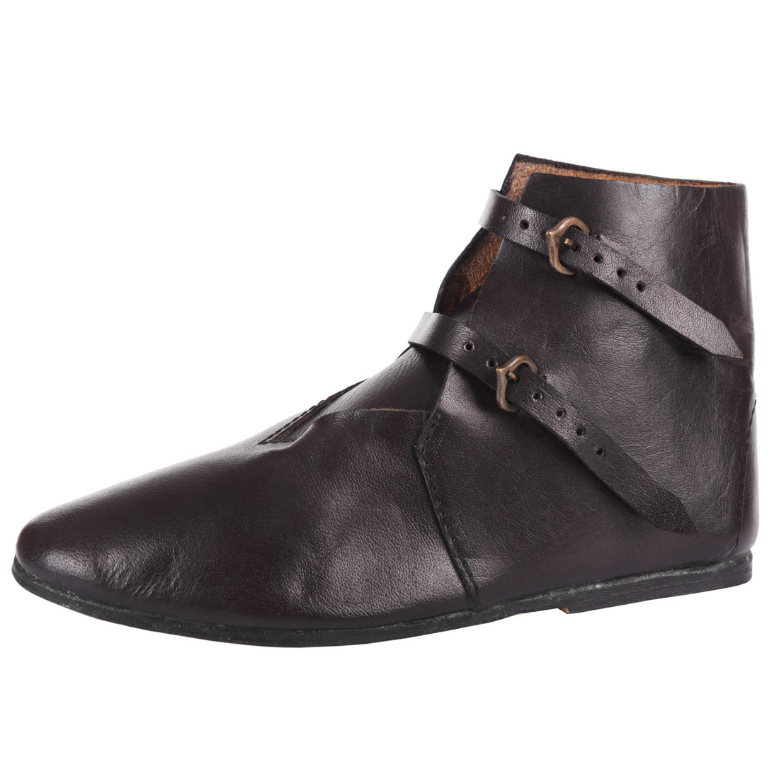 Schnallenschuhe, dunkelbraun