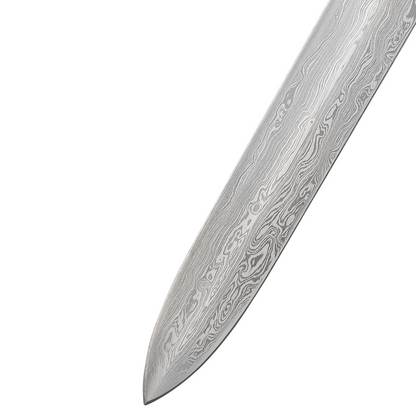 Honshu Boshin Double Edge Schwert mit Scheide, Dunkler Damast (scharf)