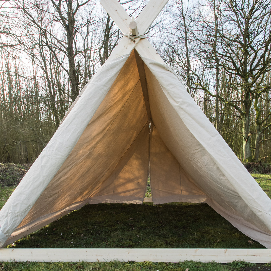 Wikingerzelt, 3 x 2.7 x 2 m, 350 gsm, naturfarben