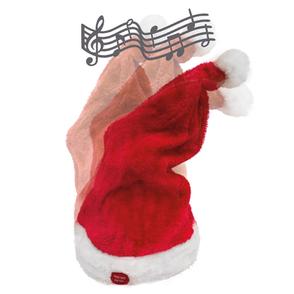 Weihnachtsmann Mütze mit Bewegung und Sound