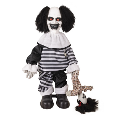 Animierter böser Clown Pepe - 80 cm