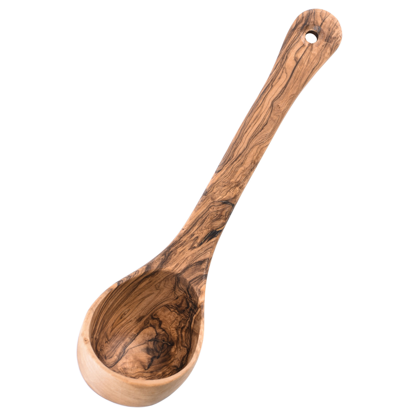 Schöpfkelle aus Olivenholz, ca. 26 cm