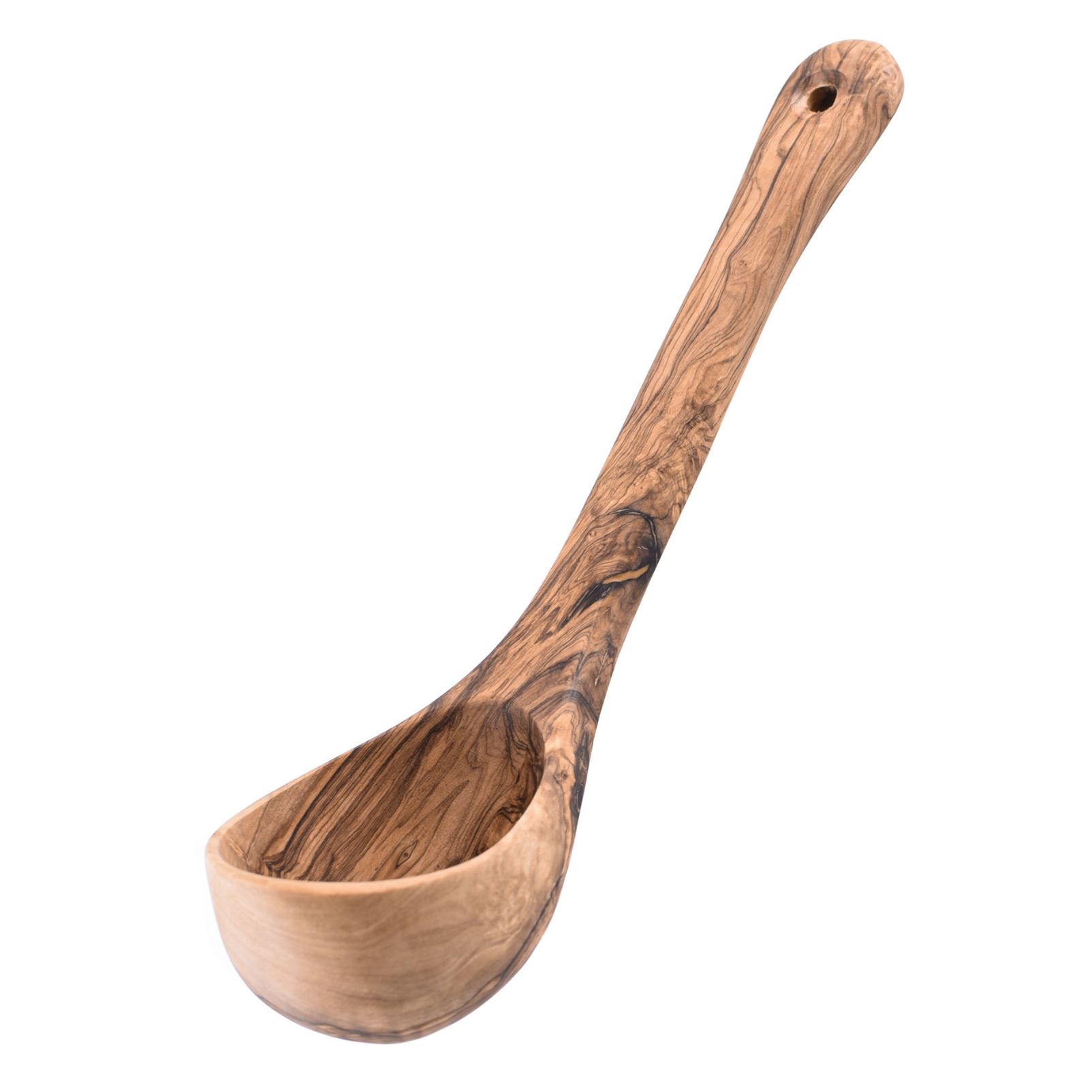 Schöpfkelle aus Olivenholz, ca. 26 cm