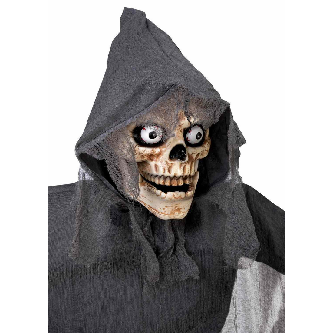 Animiertes Skelett Xaver mit LED Licht &amp; Sound – Halloween-Deko 180 cm