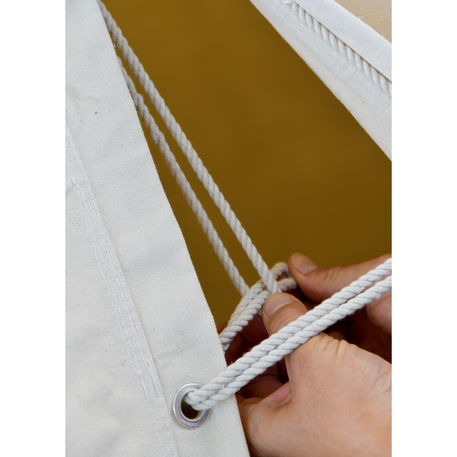 Sachsenzelt Jorvik, 2 x 4 m, 340 gsm, naturfarben