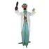 Animierter Zombie Chirurg mit Kettensäge – Halloween-Deko 178 cm mit Licht & Sound