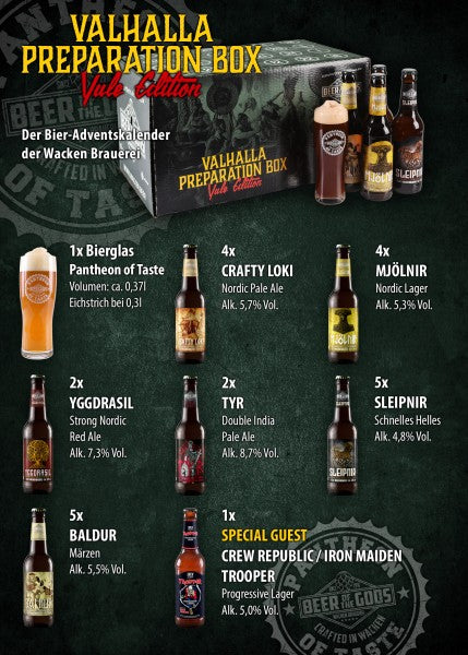 Bier-Adventskalender Valhalla Preparation Box - Yule Edition 2023 - Wacken Brauerei