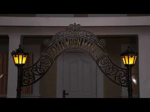 Halloween-Manor-Torbogen, mit Licht