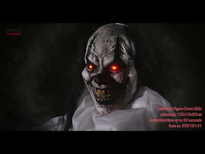 EUROPALMS Halloween Figur Clown Gildo, animiert, 120x16x80cm