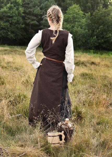 Ärmelloses Überkleid Jarle, Trägerkleid, braun/schwarz