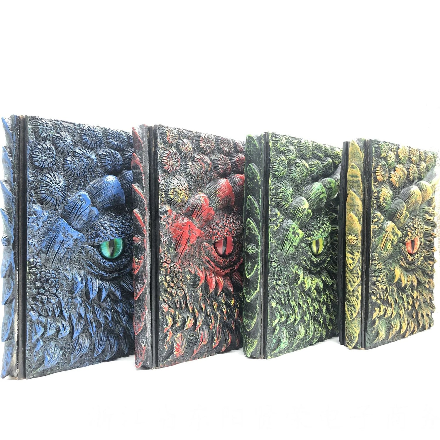 3D Drachenbuch – Handgefertigtes Notizbuch für Magie, LARP &amp; Fantasy