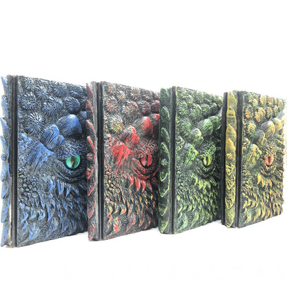 3D Drachenbuch – Handgefertigtes Notizbuch für Magie, LARP &amp; Fantasy