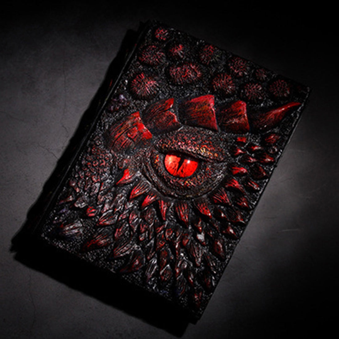 3D Drachenbuch – Handgefertigtes Notizbuch für Magie, LARP &amp; Fantasy