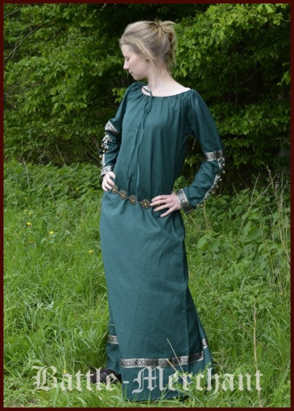 Mittelalterkleid Glynis mit Glocken, verschiedene Farben