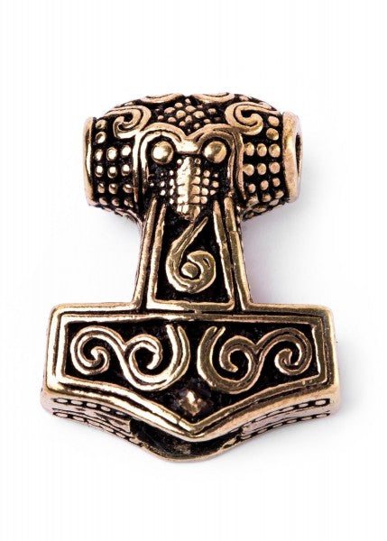 Wikinger Bartperle Thorshammer aus Schonen, Bronze