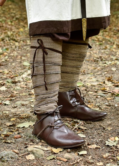Wikinger Wadenwickel / Beinwickel, Fischgrätmuster, div. Farben