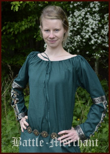 Mittelalterkleid Glynis mit Glocken, verschiedene Farben