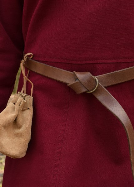 Schlichtes Mittelalterkleid Afra aus Canvas, weinrot