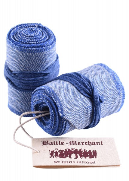 Wikinger Wadenwickel / Beinwickel, Fischgrätmuster, div. Farben