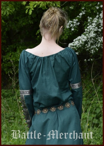 Mittelalterkleid Glynis mit Glocken, verschiedene Farben