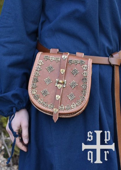 Tarsoly Tasche, Wikinger-Gürteltasche aus Leder