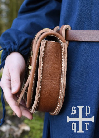 Tarsoly Tasche, Wikinger-Gürteltasche aus Leder
