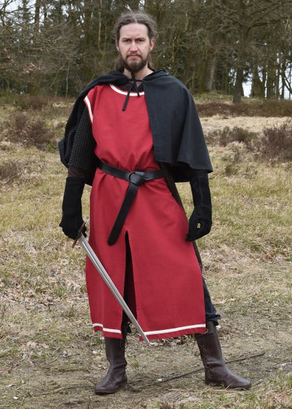 Mittelalter-Ledergürtel m. Messingring 190 cm, div. Farben