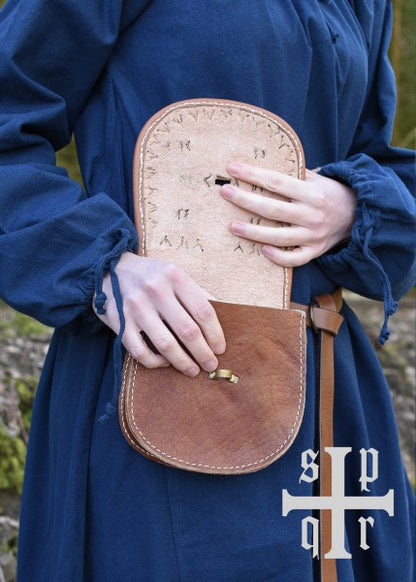 Tarsoly Tasche, Wikinger-Gürteltasche aus Leder