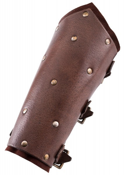 Armschützer aus Leder mit Nieten und Wildleder, Paar, versch. Farben